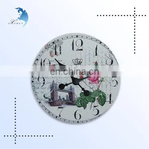 China Multi-function Antique Decorative Wall Wood Carving Clock