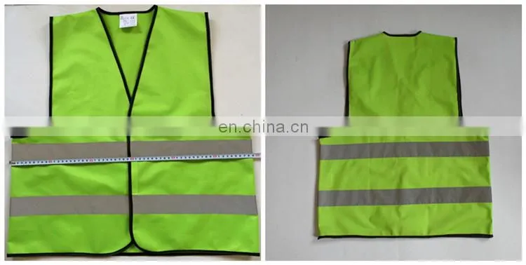 Rodway Polyester Reflective Green Vest Safety