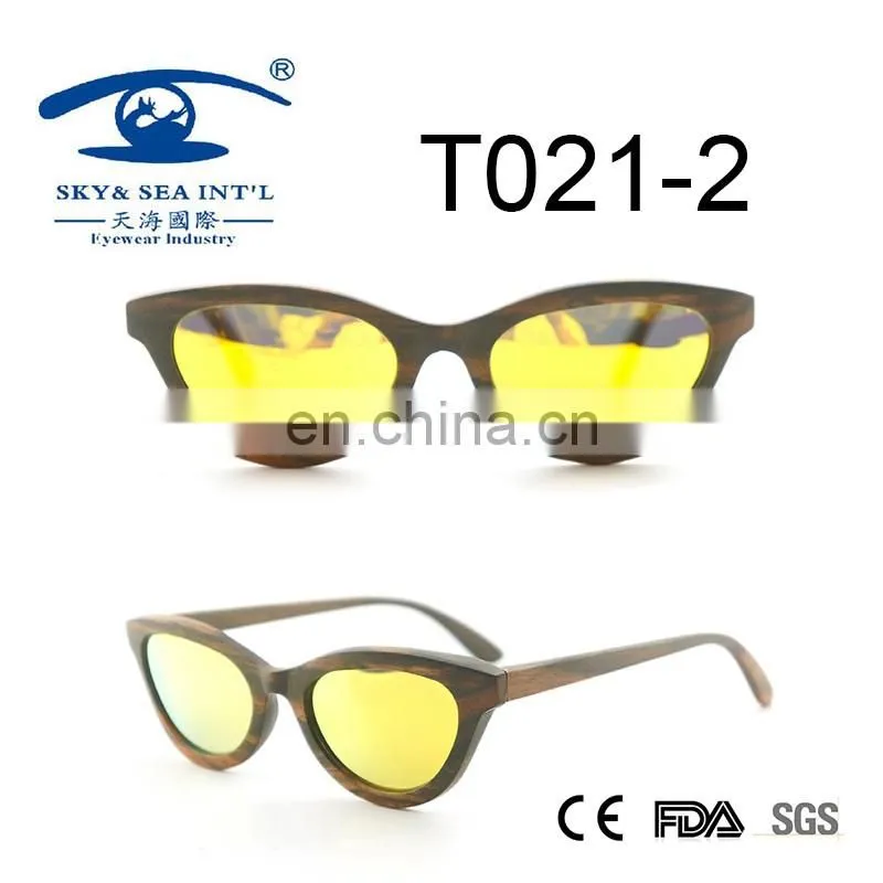 2017fashion newest style hot sale wooden sunglasses