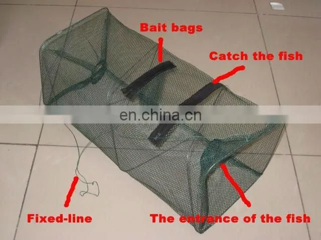 New Crab fish Crawdad Minnow Fishing Bait Trap Cast Dip Net (19.6 x 8.6 inch)