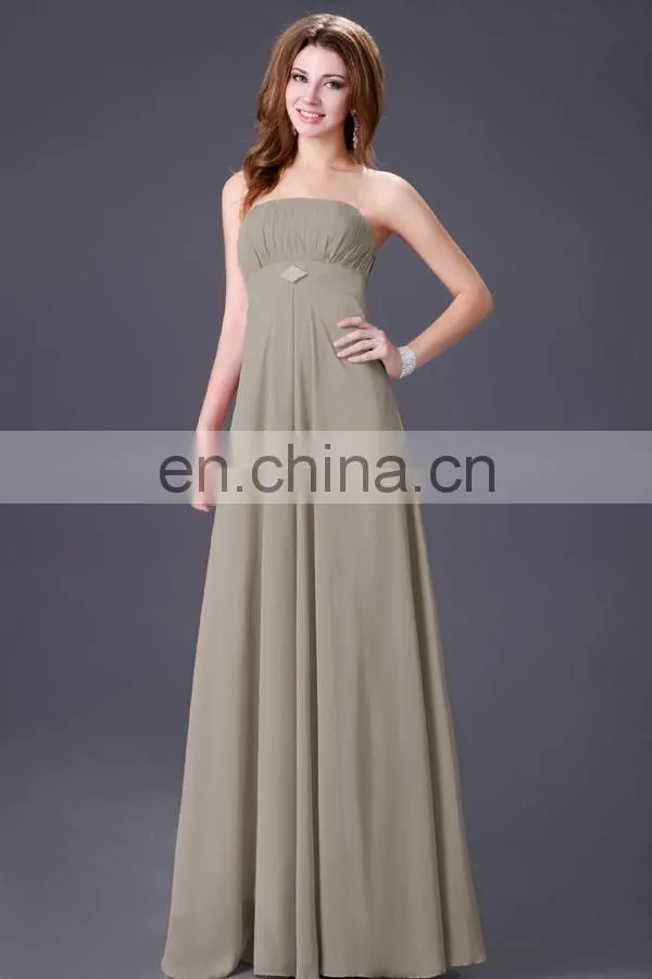 Grace Karin Sexy Strapless Backless Chiffon Long Bridesmaid Dresses CL3133-1