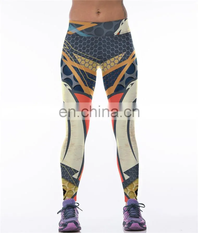 wholesale print high waist custom womens yoga pants