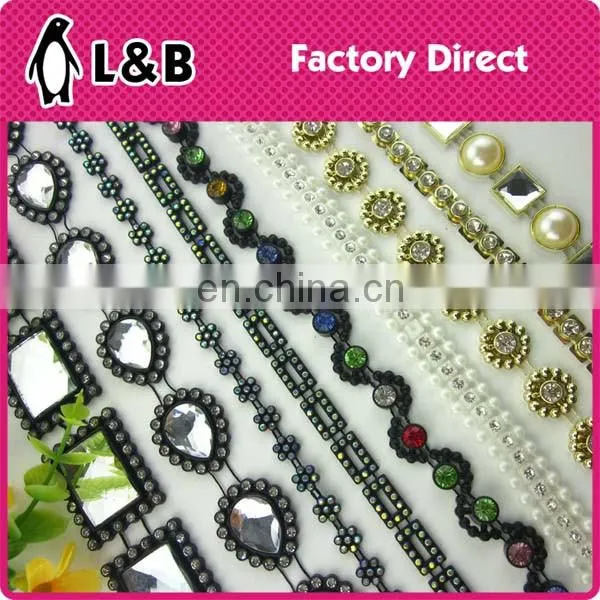 New arrival fashion plastic crystal AB rhinestone mesh