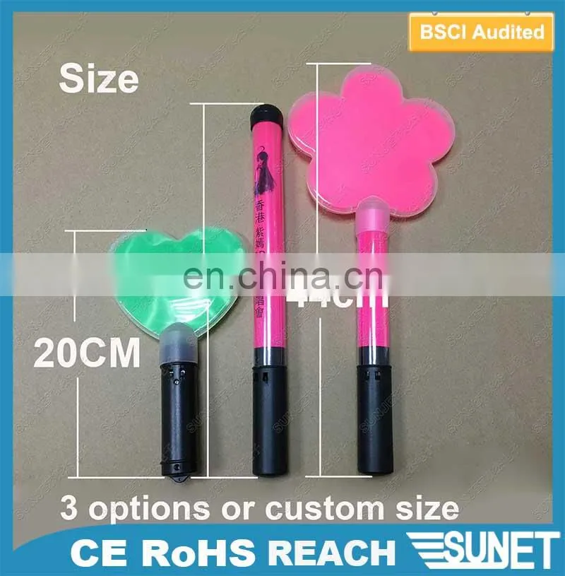concert party eco-friendly led glowing in dark bigbang light stick
