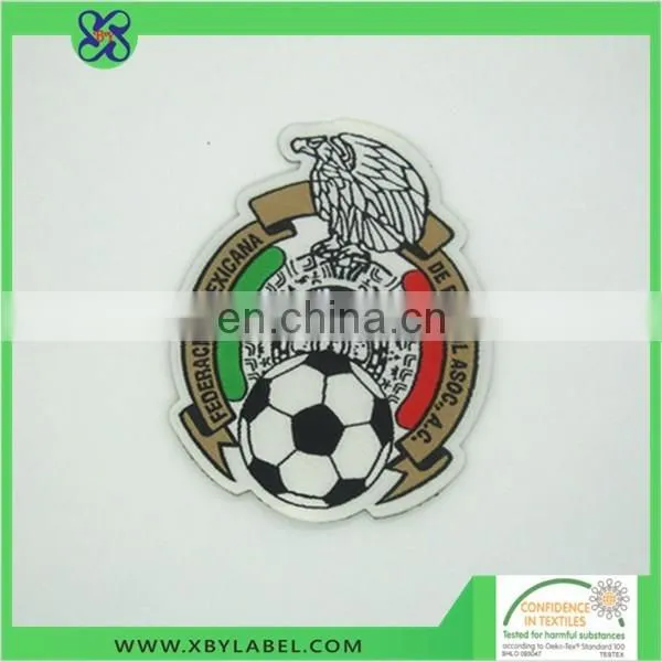 Free samples laser cut woven patches letter patch