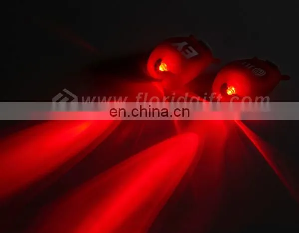 Button Battery Operated bike accessories Silicone Mini LED Bicycle Light
