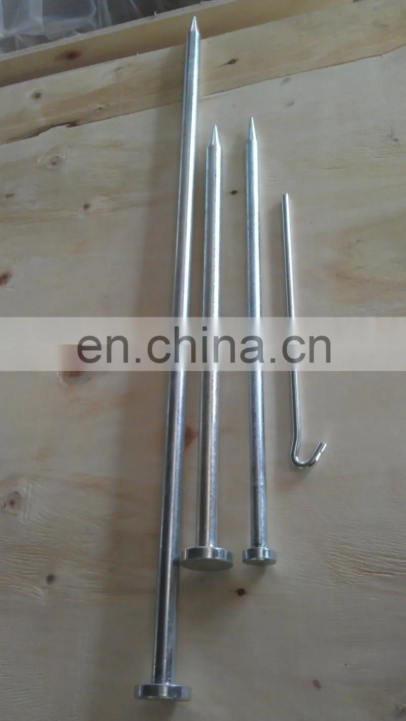 Forged galvanized Steel Tent Garden Ground Stake