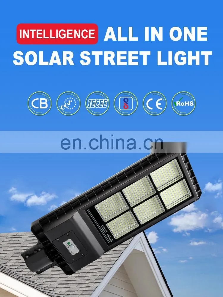 solar lamp all-in-one high lumen 60 100 150 200 watts ip66 alunimun solar led street light