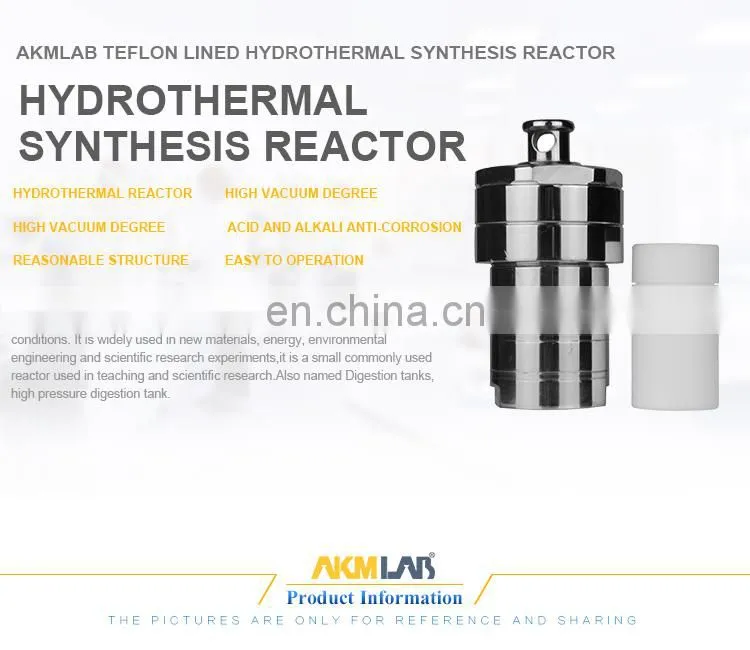 AKMLAB Laboratory PTFE Hydrothermal Synthesis Reactor High Pressure Digestion Cans