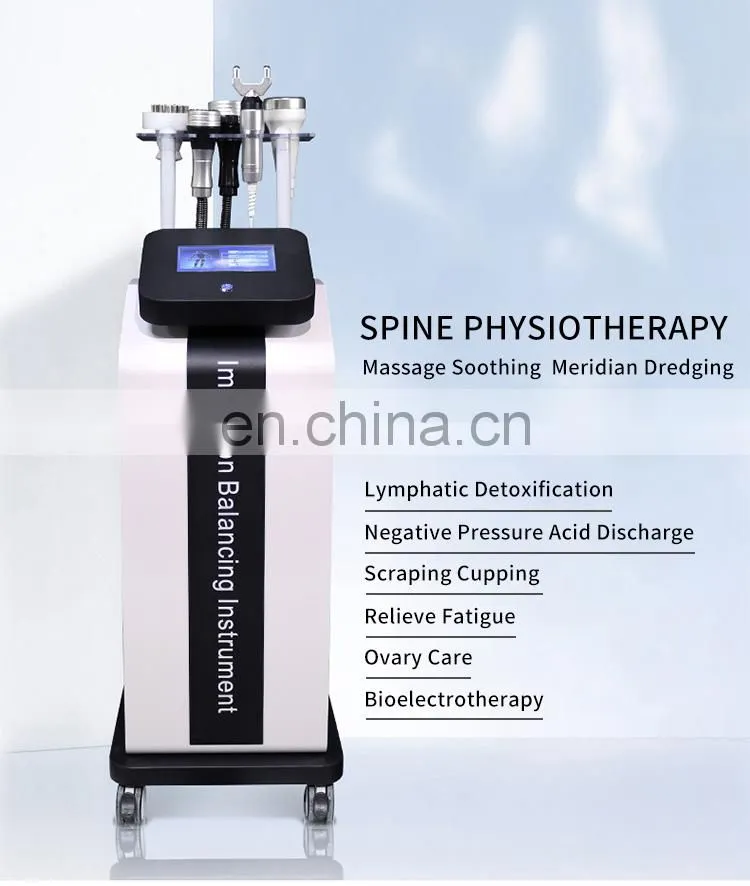 5 IN 1 Spine Physiotherapy Massage Health Care Instrument Vacuum Pressotherapy Lymph Drainage Magnetic Vibration Massage Machine