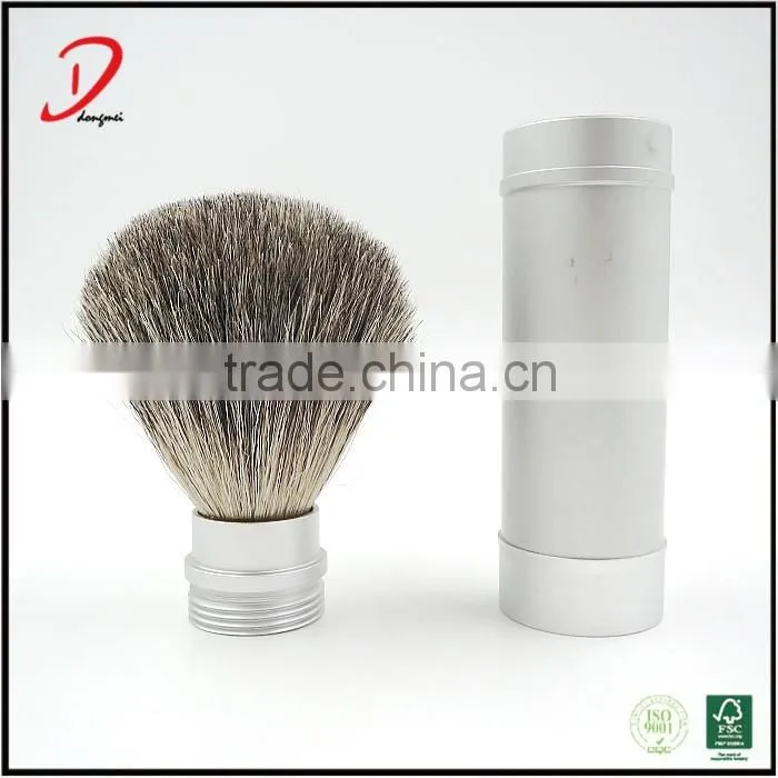 China Manufacturer Private Label Metal Handle Retractable Shaving Brush