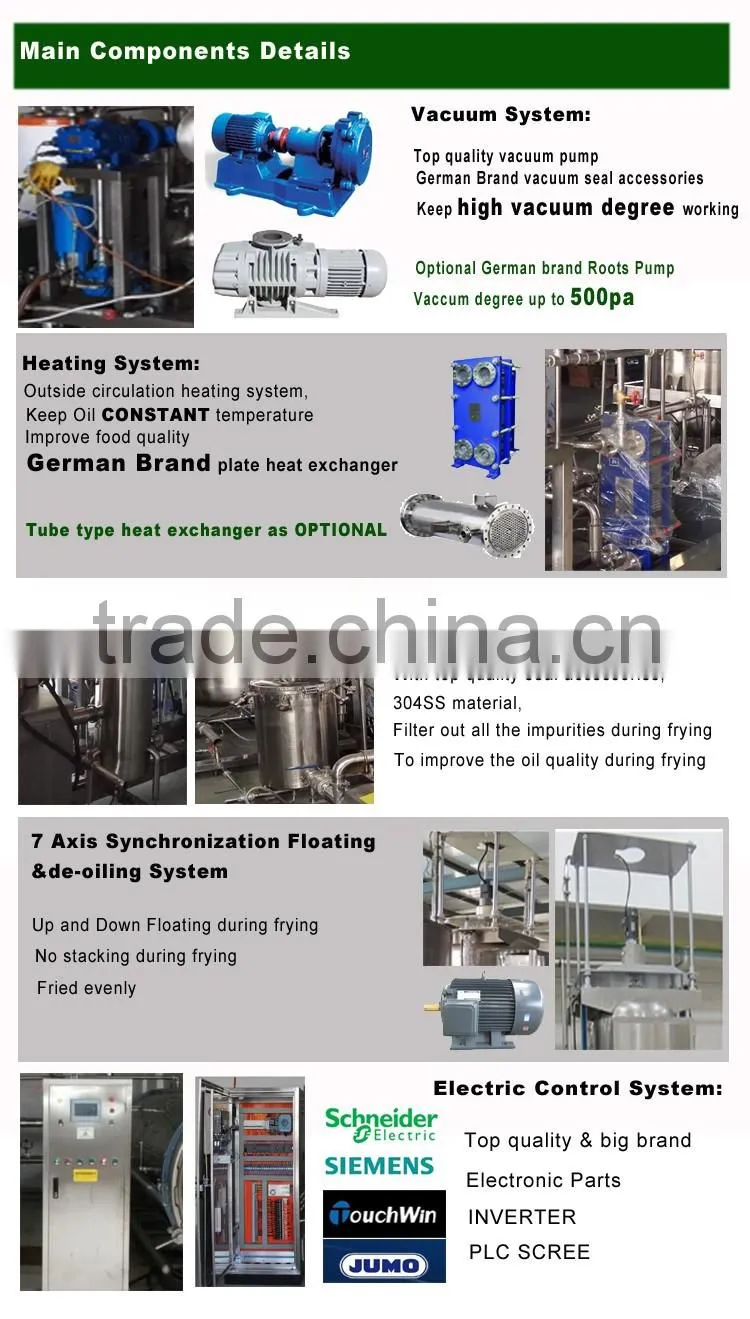 CE certificate Fruit chips vegetable vacuum fryer