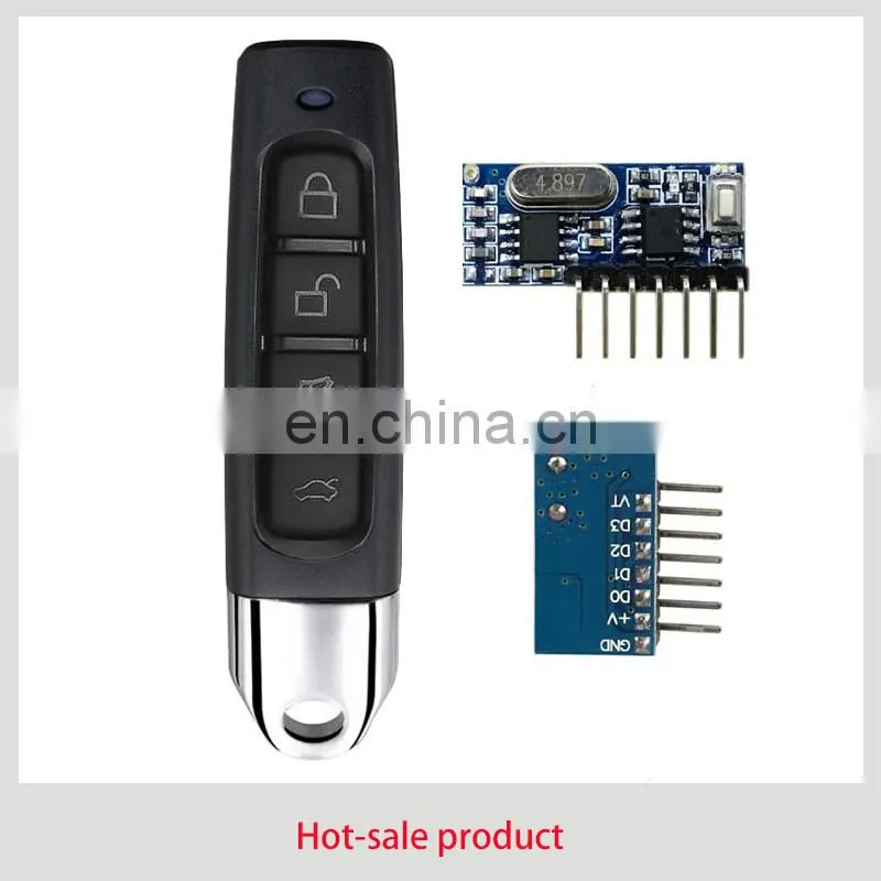 433mhz Remote + receiver Module transmitter and module receiver Rf remote control module kit