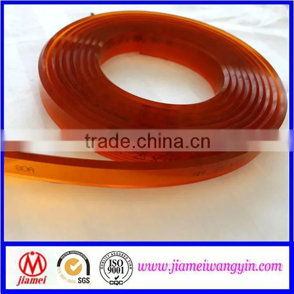 PU printing rubber squeegee used in printing invitation card