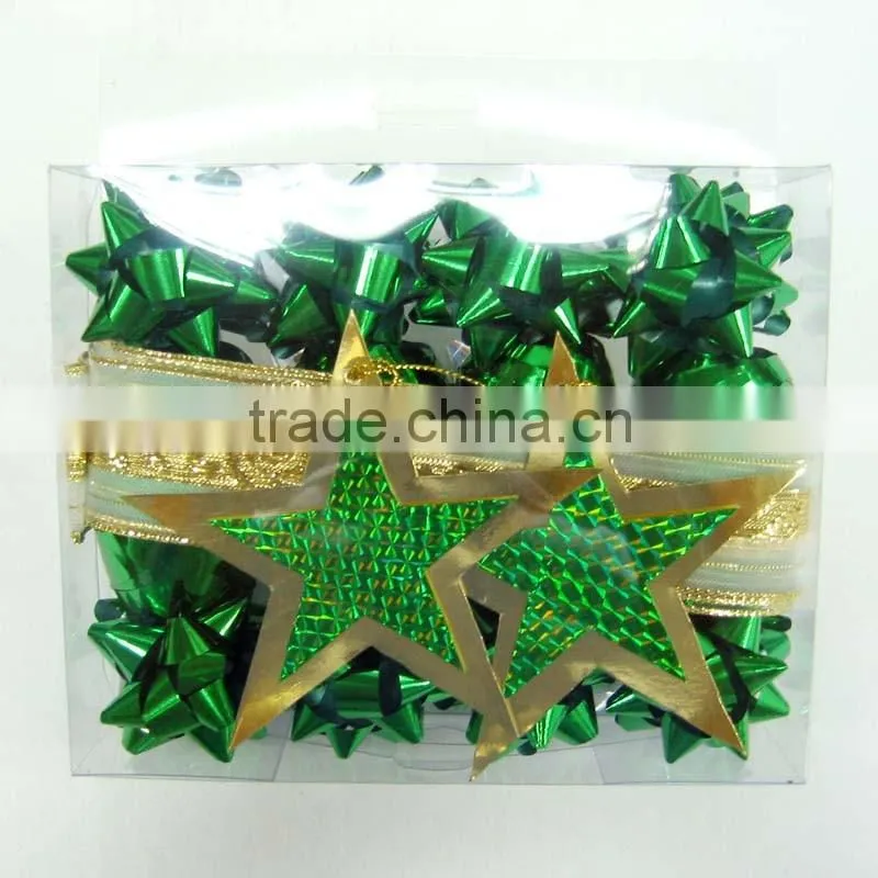 Metallic Gold Mini Star Bows/ Plastic Star Bow,Deluxe Bow