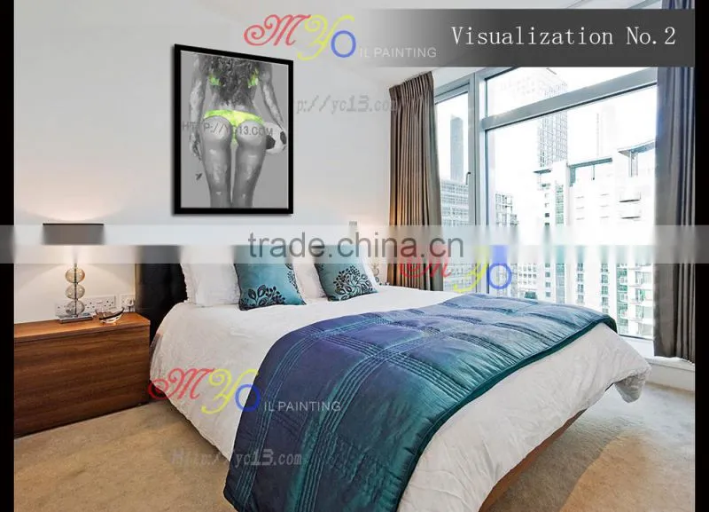 open hot sexi images for girls hand painted football star african women oil paintings YB-70
