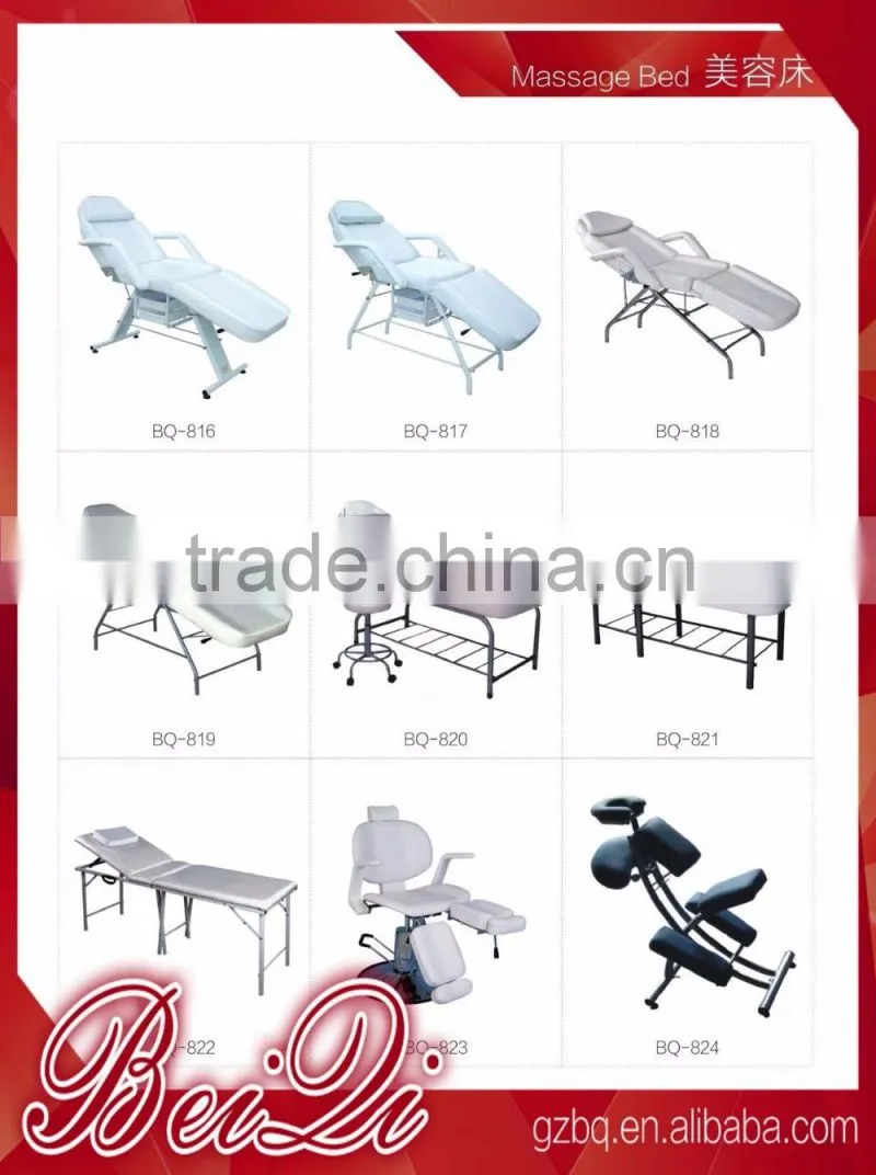 Beiqi Newest Stainless steel Base Facial Spa Massage Bed Chair Used Beauty Salon