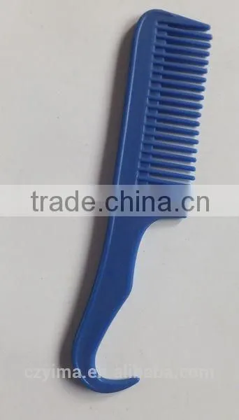 plastic horse mane&tail comb with hook