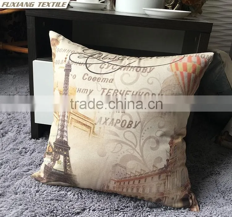 flower and birds Pillow with digital print