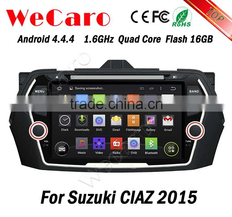 Wecaro WC-SC8075 Android 4.4.4 car multimedia system double din for suzuki swift car dvd gps navigation system android GPS 2015