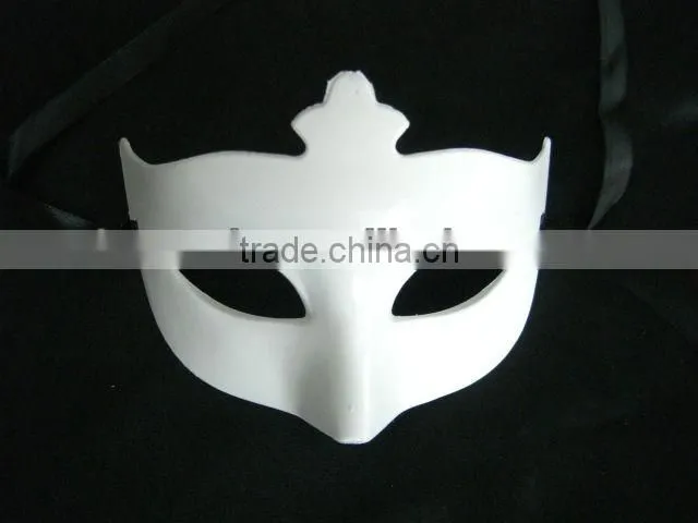 DIY white princess paper mask