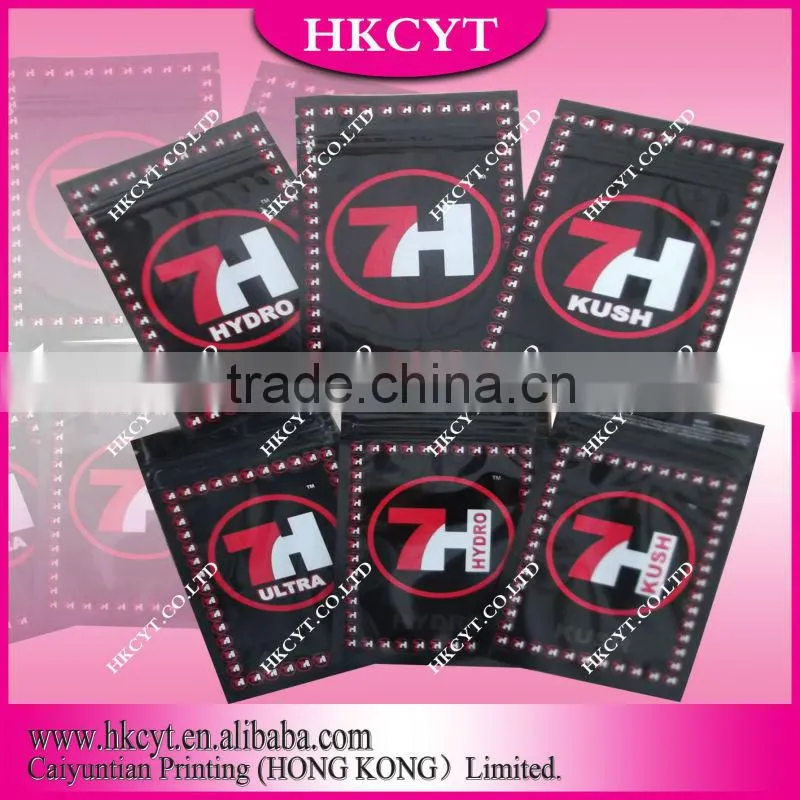 custom printed herbal incense zipper bags