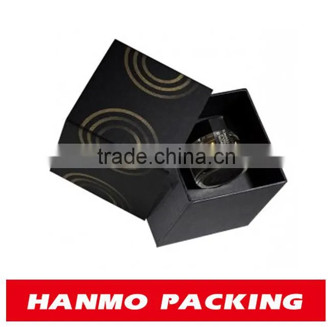 gold foil stamping night cream cosmetic packaging round tube cylinder box with cushion pad inside