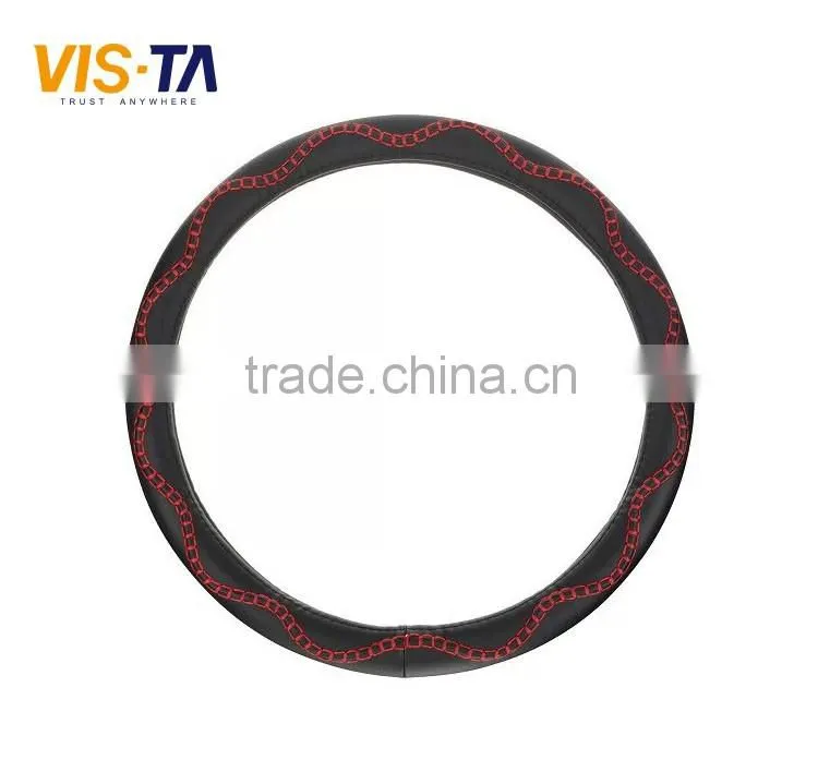 good selling and design your steering wheel cover leather