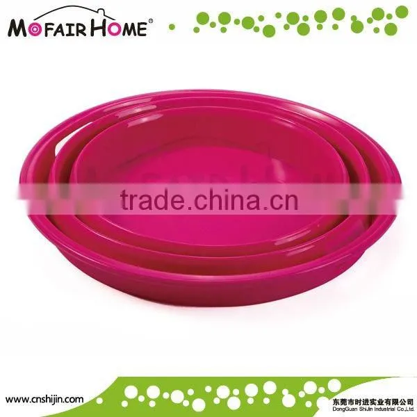 Kitchenware Round shape foldable silicone bucket