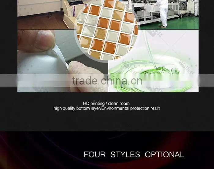 Yashi Removable waterproof kitchen tile sticker for wall decoration
