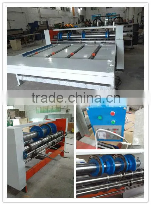 chain feeding slitting creasing corner-cutting slotter