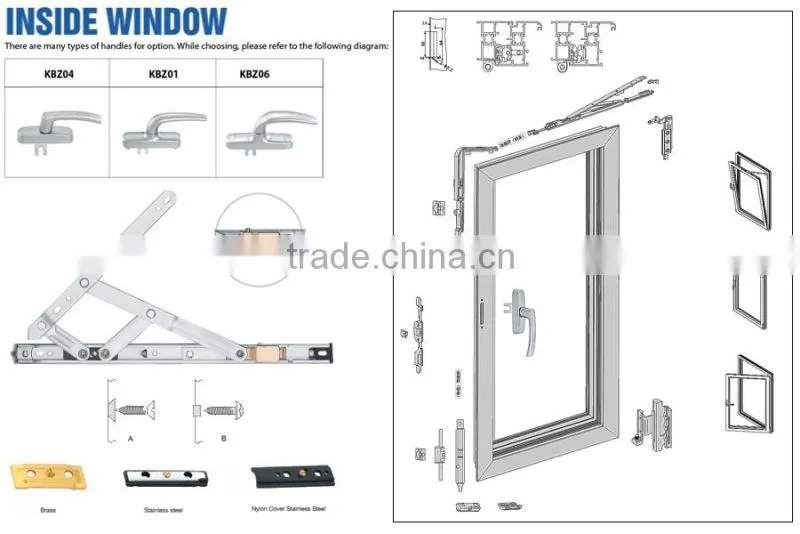 28mm width aluminium window friction hinge, friction stay
