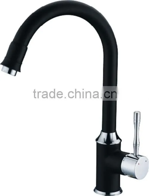 Black kitchen faucet Brass body Hot Selling