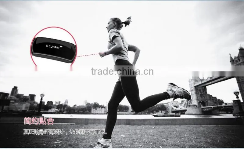 0.86" LCD touch screen BT4.0 Waterproof IP67 smart bangle