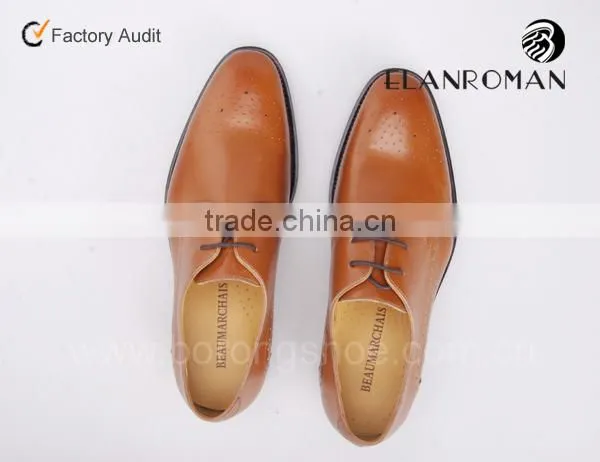High quality 100% handmade leather oxford shoes men fashion dress shoes