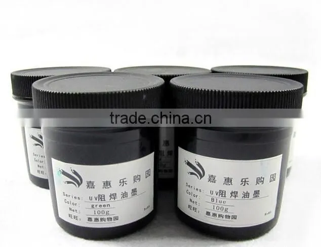 Most popular UV light-sensitive green oil with a fast curing characteristics