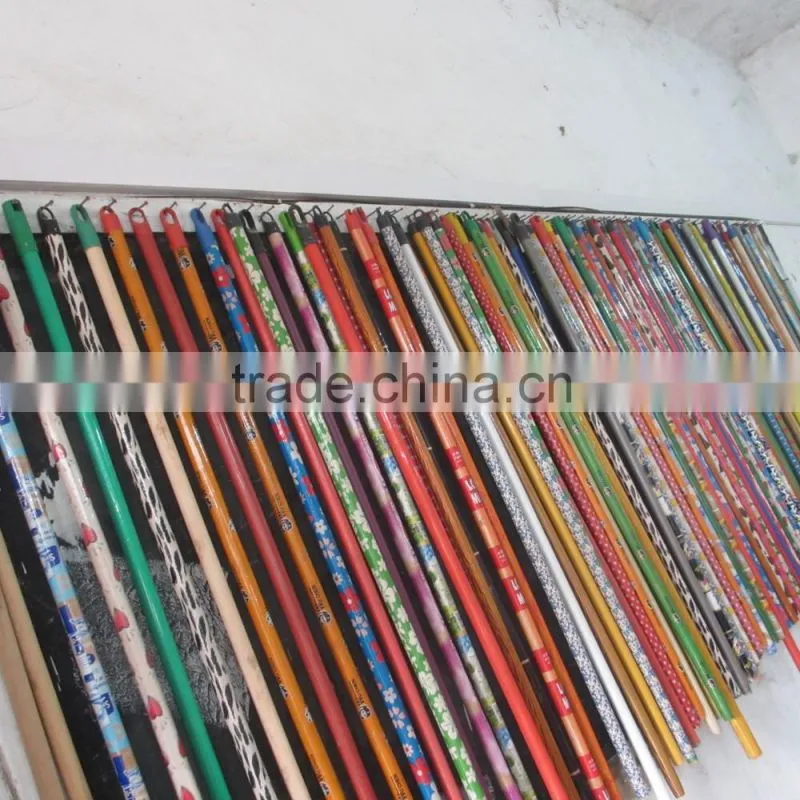 Standard size PVC Coaeted Wooden Mop Handle
