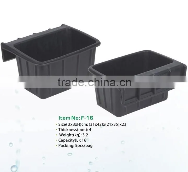 recycled square rubber bucket