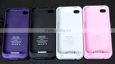 2014 New Arrival!! external backup battery case , Top quality External battery case, battery case for Mobile 4 4s