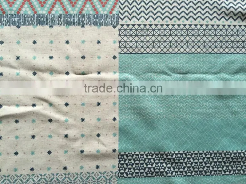 Personality cartoon Linen / Cotton fabric digital printing fabric