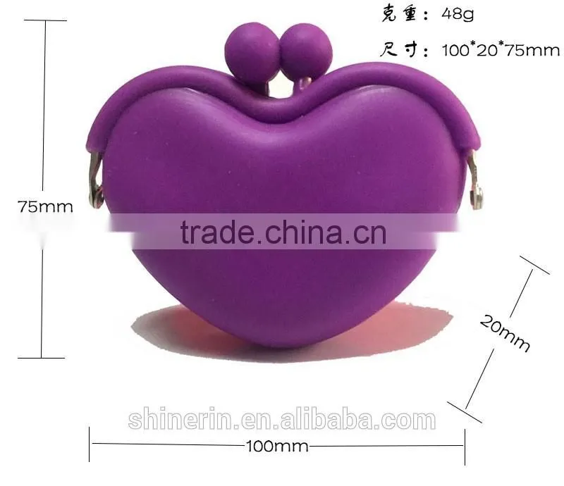 Promotion Silicon ladies hand Coin Purse Wallet with butterfly tie