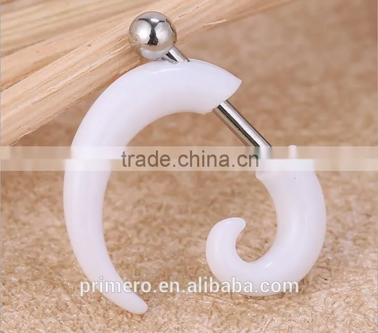 Acrylic Ear Plugs Ear Expander Carved Snail Spiral Taper Stretcher Piercing Body Jewerly