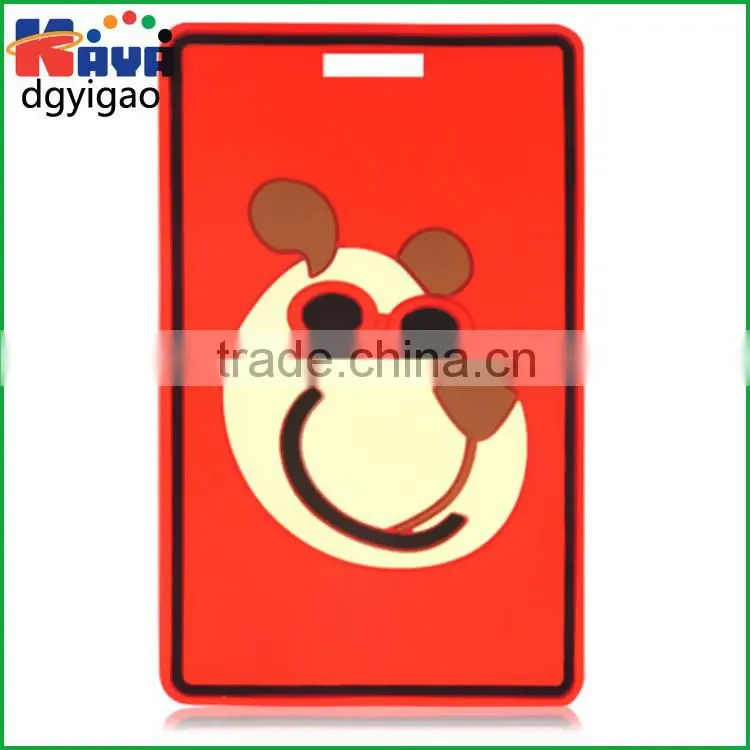 Wholesale custom 2d PVC personalized travel tags