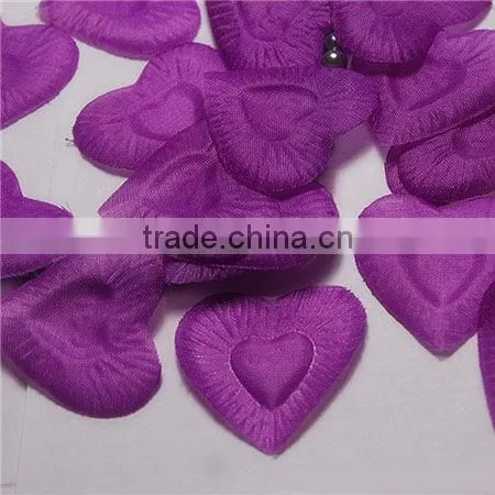 Heart shaped rose petals
