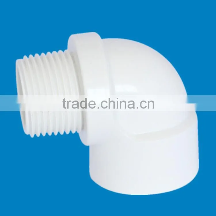 china manufacturer plactic pipe fitting pvc BS standard made & female elbow