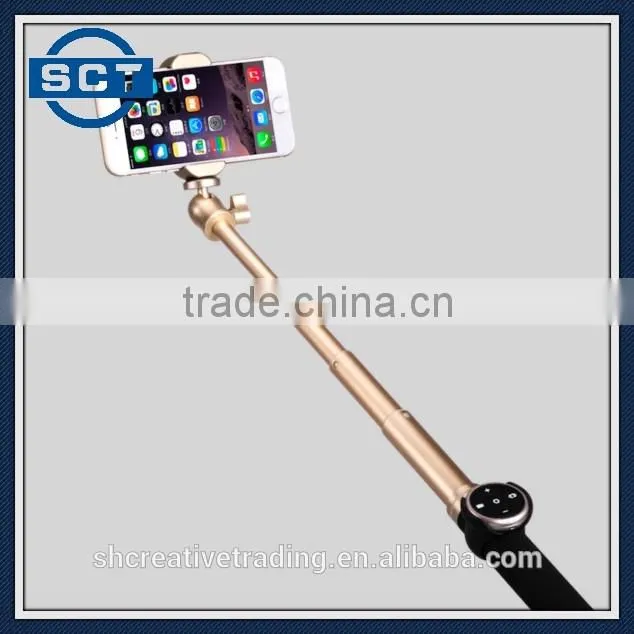 Aluminum Alloy Foldable Monopod Extendable Wireless Bluetooth 3.0 Selfie Stick Adjustable