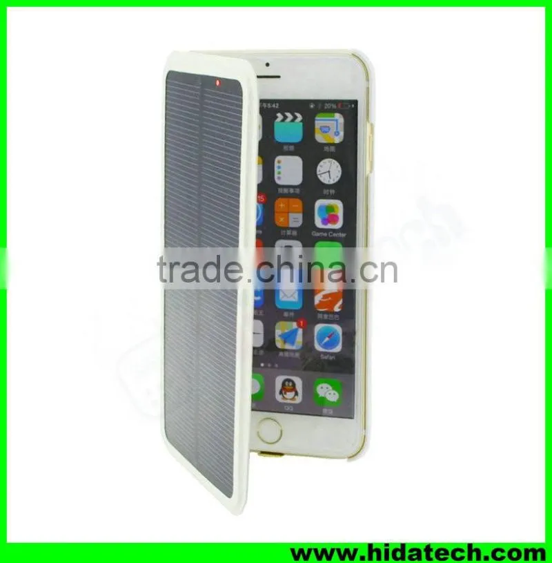solar power phone case 4200mah rechargeable battery case for iPhone 6 iPhone 6s plus charger