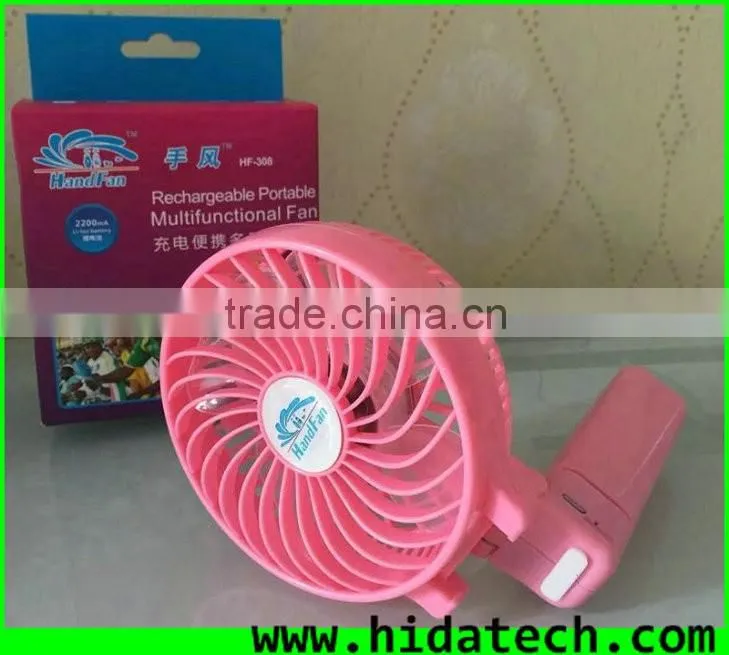 Shenzhen 2200Mah Mini Rechargeable Handy Fan Portable Fan