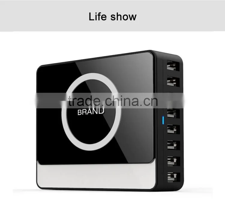 Multi-port usb wireless charger qi charging dock station for Samsung galaxy s7