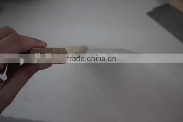 Stainless steel blade scraper with wooden handle